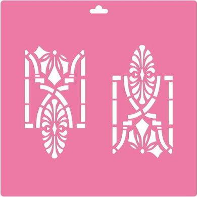 трафарет для мебели многоразовый, узор #197 - 2