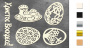 Набор чипбордов Пасха 10х15 см #179