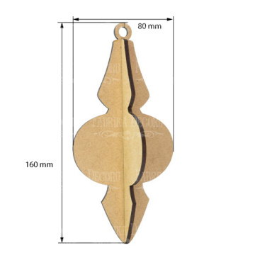 Blank for decoration New year tree toy 37, #470 - 2