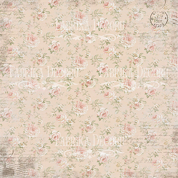 Sheet of double-sided paper for scrapbooking Letters of love #8-02 12"x12"