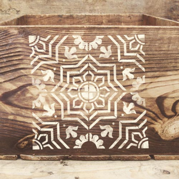 Stencil for crafts 14x14cm "Tile of Byzantine style" #329 - 2 Stencil for crafts 14x14cm "Tile of Byzantine style" #329 - 2