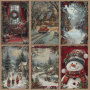 Double-sided scrapbooking paper set Nostalgic Christmas 12"x12", 10 sheets - 2