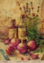 Kraft Decoupage Papier 21x29,7cm, “Botanica Vintage”, #0013