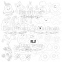 лист 30,5см x 30,5см для раскрашивания маркерами, scandi baby boy