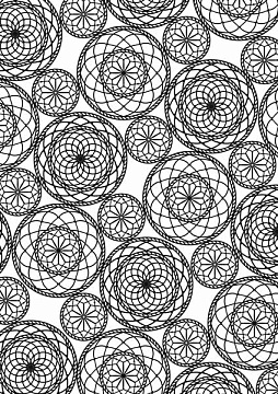 Overlay "Mandala background-1" 21х29,7 сm