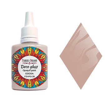 Deco Glass Opak Farbe, Kakao, 30ml