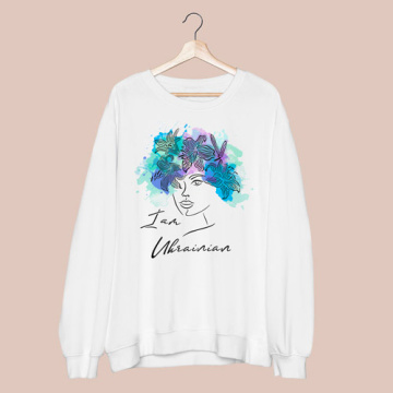 Stencil for decoration XL size (30*30cm), Portrait of a Ukrainian woman with lilies #199 - 2