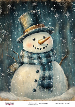 Decoupage card «Christmas Tale» #000846, 21cm x 29,7cm