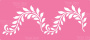 Stencil for decoration XL size (30*12cm), Branch border #132