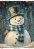 Decoupage Card Snowman in a hat, #0913, 29.7x42cm Decoupage Card Snowman in a hat, #0913, 29.7x42cm