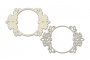 Spanplatten-Set Runder Rahmen mit Ornament FDCH-558