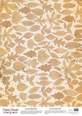 deco vellum colored sheet sepia herbarium, a3 (11,7" х 16,5")