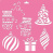 трафарет многоразовый xl (30х30см), новогодние украшения #176 фабрика декору