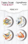 Set mit 4 Flair-Buttons zum Scrapbooking von Colours of Autumn #417