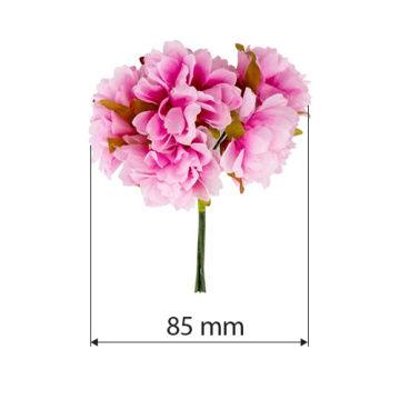 Set of sweet cherry flowers, pink, 6 pcs - 2