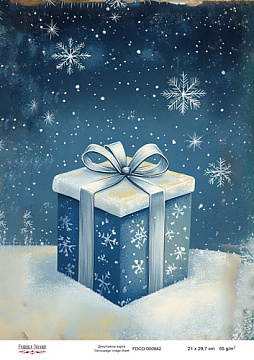 Decoupage card «Christmas Tale» #000842, 21cm x 29,7cm