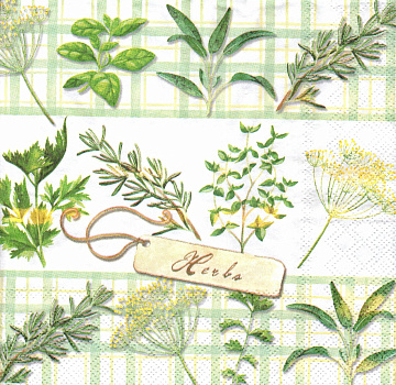 Decoupage napkin "Herbs"