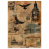 лист крафт бумаги с рисунком "vintage europe", #6, 42x29,7 см