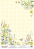 deco vellum colored sheet summer meadow wild flowers, a3 (11,7" х 16,5")