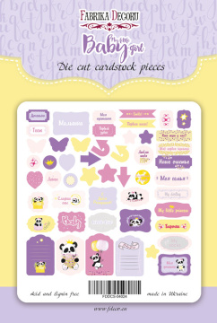 Set of die cuts  My little baby girl-1, 50 pcs - 2 Set of die cuts  My little baby girl-1, 50 pcs - 2