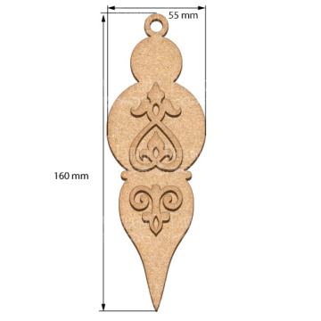 Blank for decoration New year tree toy 51, #484 - 2