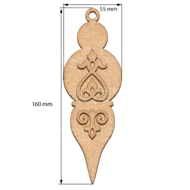 Blank for decoration New year tree toy 51, #484 - 2