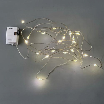 LED string lights with battery, 1.9 m (20 LEDs)