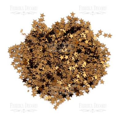 Sequins Stars mini, brown metallic, #024 - 2