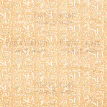 Sheet of double-sided paper for scrapbooking "Sea soul-5" 20,5х20,5 - 2
