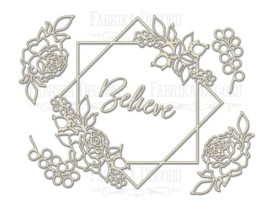 мегачипборд believe 30x30 см #004  - 2 мегачипборд believe 30x30 см #004  - 2