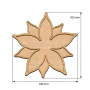  Art board Poinsettia 20х20 cm - 0