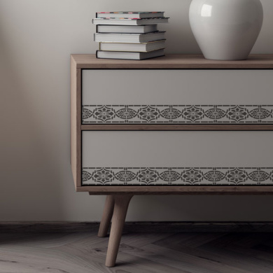 трафарет многоразовый xl (30х12см), бордюр ренессанс #133 фабрика декору - 2