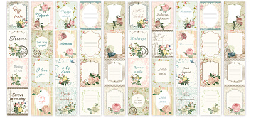 Streifenset mit Bildern zur Dekoration "Letters of love"