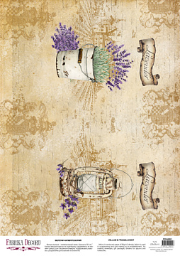 Deco vellum colored sheet Vintage Lavender, A3 (11,7" х 16,5")