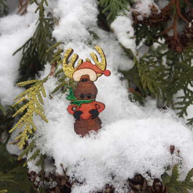 brooch blank for coloring, #007 - 2