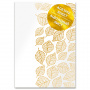 Acetate sheet with golden pattern Golden Leaves A4 8"x12"
