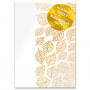 Acetatblatt mit goldenem Muster Golden Leaves A4 8"x12"