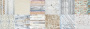 Double-sided scrapbooking paper set Shabby texture 12”x12” 12 sheets - 0