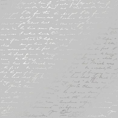 лист односторонней бумаги с серебряным тиснением, дизайн silver text gray, 30,5см х 30,5см