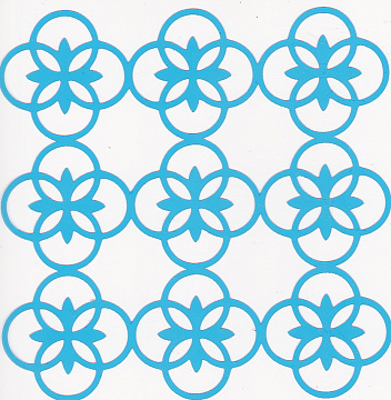 Stencil for crafts 14x14cm "Grate 3" #052