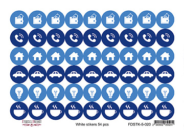 Set of stickers for journaling and planners #5-020