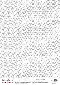 Deco vellum colored sheet Chevron in dots, A3 (11,7" х 16,5")