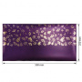 Piece of PU leather for bookbinding with gold pattern Golden Dill Violet, 50cm x 25cm - 0