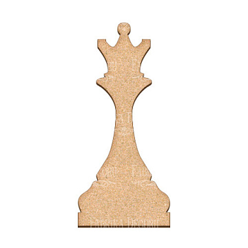 Art board Figura szachowa - Królowa, 10x22cm 