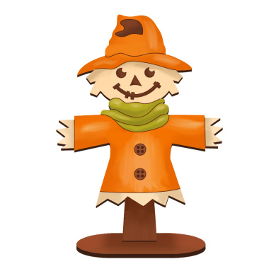 figurine for painting and decorating #542 "pumpkin scarecrow" - 2