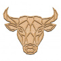 art-board-bull-head-26-30-cm