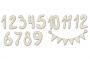 Набор чипбордов Цифры 10х15 см #117