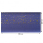 Piece of PU leather for bookbinding with gold pattern Golden Dill Lavender, 50cm x 25cm - 0