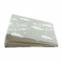Blankoalbum mit weichem Stoffeinband Graue Wolken 20cm x 20cm
