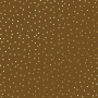 Sheet of single-sided paper with gold foil embossing, pattern Golden Drops, color Milk chocolate, 12"x12" 